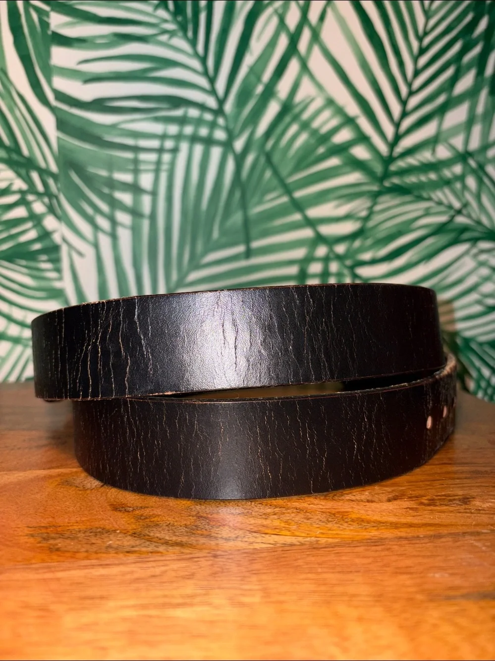 Levi’s Vintage Black Harness Leather Belt Men’s 36 USA